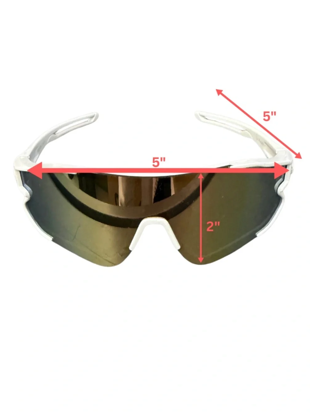 Boys Sport Sunglasses Outdoor Youth Kids Baseball Sun Glasses White 5